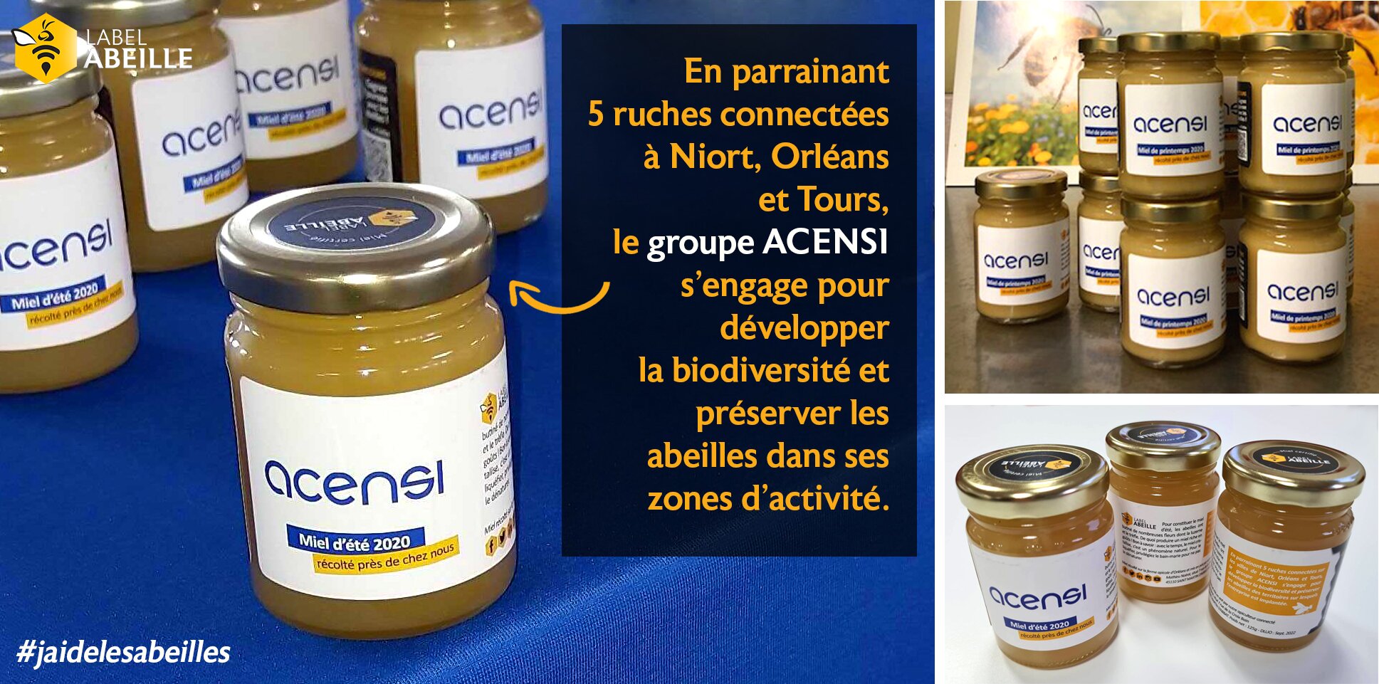 LABEL ABEILLE - pots de miel connecté ACENSI