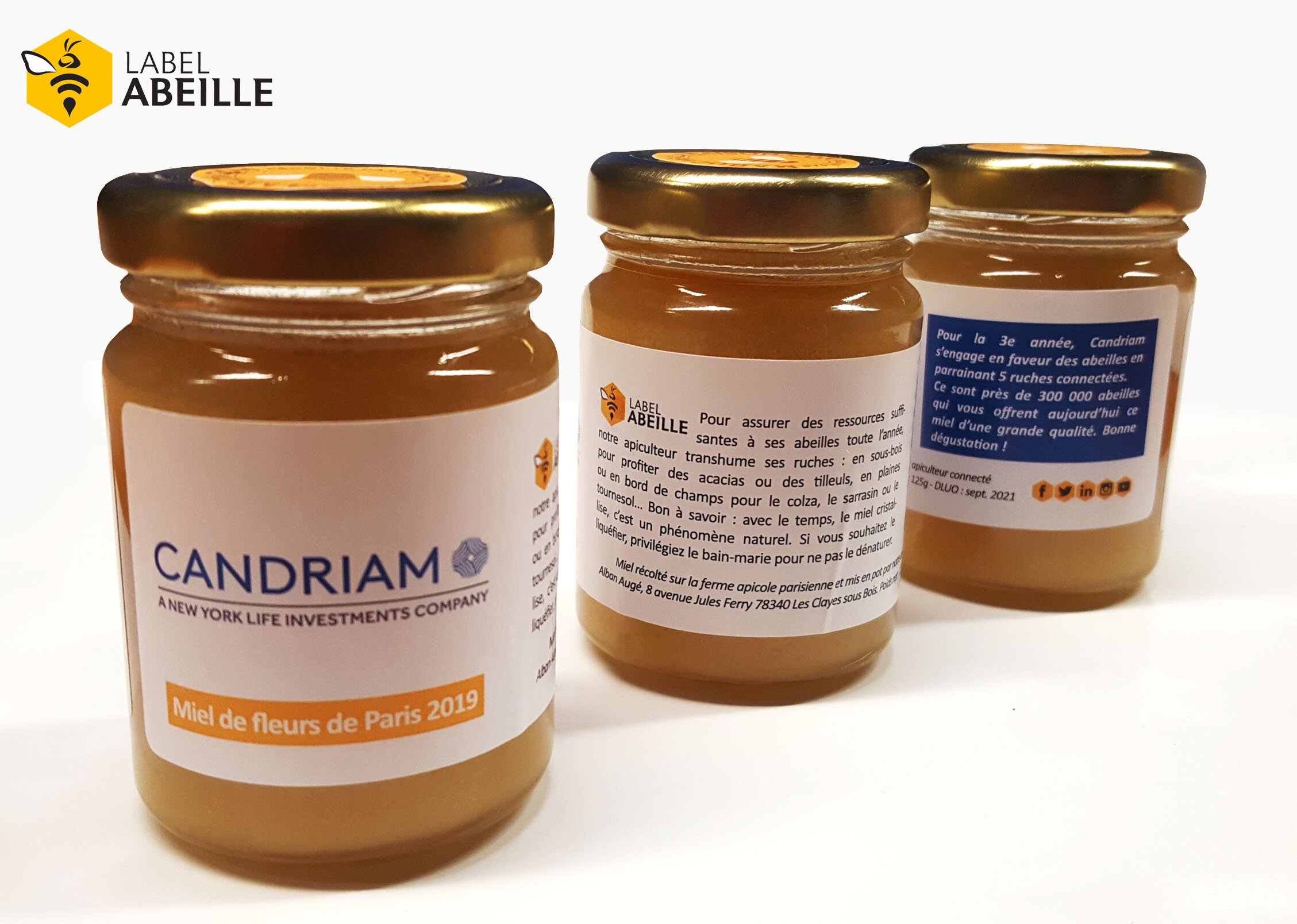 LABEL ABEILLE - le miel connecté de Candriam - saison 2019